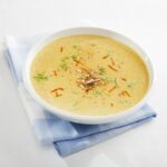 Safran-Mandel-Suppe ist nicht nur sehr lecker sondern auch top gesund.