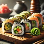 Maki gerolltes Sushi