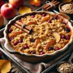 Apfel-Cranberry Crumble